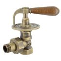Угловой кран радиаторный Carlo Poletti Srl BRONZE Ø1/2" CLASSIC-ART (V6733L10MA)