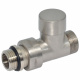 Кран отсекающий прямой Carlo Poletti Srl BRUSH SILVER Ø1/2" х 24-19 COMPACT (V150611J)