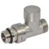 Кран отсекающий прямой Carlo Poletti Srl BRUSH SILVER Ø1/2" х 24-19 COMPACT (V150611J)