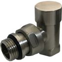 Кран отсекающий угловой Carlo Poletti Srl BRUSH SILVER Ø1/2" COMPACT (V150410J)