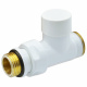 Кран отсекающий прямой Carlo Poletti Srl БЕЛЫЙ Ø1/2" х 24-19 COMPACT (V150611EF)