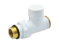 Кран отсекающий прямой Carlo Poletti Srl БЕЛЫЙ Ø1/2" х 24-19 COMPACT (V150611EF)