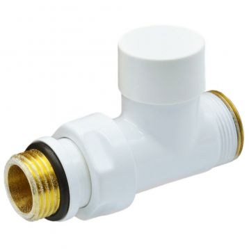 Кран відсікаючий прямий Carlo Poletti Srl БІЛИЙ Ø1/2" х 24-19 COMPACT (V150611EF)
