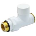 Кран отсекающий прямой Carlo Poletti Srl БЕЛЫЙ Ø1/2" х 24-19 COMPACT (V150611EF)