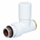 Кран радиаторный прямой Carlo Poletti Srl БЕЛЫЙ Ø1/2" х 24-19 COMPACT (V150511EF)