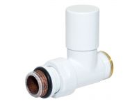 Кран радіаторний прямий Carlo Poletti Srl БІЛИЙ Ø1/2" х 24-19 COMPACT (V150511EF)