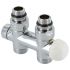 Вузел термостатичний Carlo Poletti Srl TWIN THERMO ХРОМ прямий Ø1/2" З x 3/4" EK 50 мм (V37510BSB)