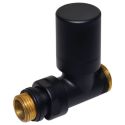 Кран-термостат прямий Carlo Poletti Srl BLACK MATTE Ø1/2" х 24-19 COMPACT (V152511EFS9005O)