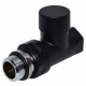 Кран отсекающий прямой Carlo Poletti Srl BLACK MATTE Ø1/2" COMPACT (V150810EFS9005O)