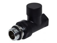 Кран відсікаючий прямий Carlo Poletti Srl BLACK MATTE Ø1/2" COMPACT (V150810EFS9005O)
