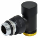 Кран відсікаючий кутовий Carlo Poletti Srl BLACK MATTE Ø1/2" х 24-19 COMPACT (V150211EFS9005O)