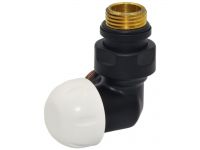Термоклапан трьохосьовий Carlo Poletti Srl BLACK MATTE Ø1/2" х 24-19 DX (правий) FIRST CORNER (V175111EFS9005ODX)
