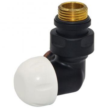 Термоклапан трехосный Carlo Poletti Srl BLACK MATTE Ø1/2" х 24-19 DX (правый) FIRST CORNER (V175111EFS9005ODX)