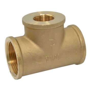 F131R007 Трійник редукційний латунний Ø1 1/4" x 3/4" x 1 1/4" ВВВ FP Pattaroni
