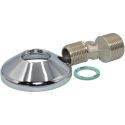 Эксцентрик 10 мм с розеткой (хром) для смесителя FP Pattaroni S.r.l. Ø1/2" х 3/4" Н50 мм НН (F216CR002)