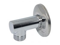 Колено с чашкой inox для подключения шланга VA Albertoni srl Ø1/2" x 1/2" ЗЗ (L02803B)