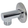 Колено с чашкой inox для подключения шланга VA Albertoni srl Ø1/2" x 1/2" ЗЗ (L02803B)