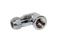 Колено хром VA Albertoni srl Ø10 х 3/8" В (G02535)