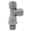 Тройник CDC Fluidtech Europe S.r.l. Ø1/4" (трубка) х Ø1/4" (трубка) х Ø1/8"УР Polyacetal (HRST1/4-N01G)