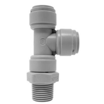 Трійник Ø3/8" (трубка) х Ø3/8" (трубка) х Ø1/4" ЗР Polyacetal (HRST3/8-N02G)