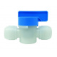 Кульовий кран Ø3/8" Polyacetal (HBVU3/8-3/8W) CDC Fluidtech Europe S.r.l.