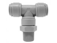 Трійник Ø1/4" (трубка) х Ø1/8"ЗР х Ø1/4" (трубка) Polyacetal (HRPT1/4-N01G)