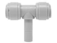 Абзац-трійник Ø1/4" (трубка) х Ø1/4" (абзац) х Ø1/4" (трубка) Polyacetal (HTJ1/4-1/4G)