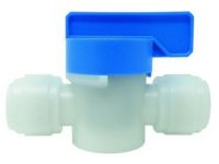 Кульовий кран Ø1/4" Polyacetal (HBVU1/4-1/4W) CDC Fluidtech Europe S.r.l.