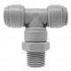 Трійник Ø1/4" (трубка) х Ø1/4"ЗР х Ø1/4" (трубка) Polyacetal (HRPT1/4-N02G)