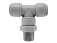 Трійник Ø1/4" (трубка) х Ø1/4"ЗР х Ø1/4" (трубка) Polyacetal (HRPT1/4-N02G)