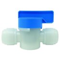 Шаровой кран в комплекте со скобой CDC Fluidtech Europe S.r.l. Ø3/8" Polyacetal (HBVU3/8-3/8W+HCP10-3/8)