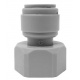 Перехідник в комплекті зі скобою Ø3/8" (трубка) х Ø1/2" BР Polyacetal CDC Fluidtech Europe S.r.l