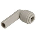 Абзац-колено в комплекте со скобой CDC Fluidtech Europe S.r.l. Ø1/4" х Ø1/4" Polyacetal (HLJ1/4-1/4G+HCP06-1/4)