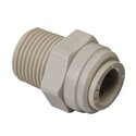 Переходник в комплекте со скобой CDC Fluidtech Europe S.r.l. Ø1/4" (трубка) х Ø1/4" НР Polyacetal (HPC1/4-N02G+HCP06-1/4)