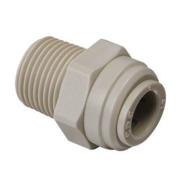Перехідник в комплекті зі скобою Ø1/4" (трубка) х Ø1/2" ЗР Polyacetal CDC Fluidtech Europe S.r.l