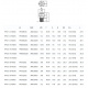 Перехідник в комплекті зі скобою Ø1/4" (трубка) х Ø1/2" ЗР Polyacetal CDC Fluidtech Europe S.r.l