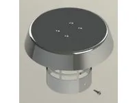 Кінцевий вітрозахисний вертикальний елемент для газового котла Ø80 mm (нержавійка) GROPPALLI SRL (A1111213) - 1
