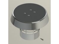 Концевой ветрозащитный вертикальный элемент для газового котла Ø80 mm (нержавейка) GROPPALLI SRL (A1111213) - 1