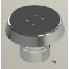 A1111213 Кінцевий вітрозахисний вертикальний елемент Ø80 mm (нержавійка)
