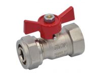 86412006R Кран кульовий Ø20 х 2,0 х 3/4"В PN10 0°C/+95°C "бабочка" Idrosanitaria Bonomi