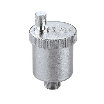Caleffi Воздухоотводчик хромированный MINICAL автоматический вертикальный Ø1/2" С 120°C 10 bar (502041) Caleffi - 1