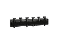 550230 Сталевий колектор в ізоляціїї Ø1 1/2" З x 1 1/2" В (накидні гайки) 3 пари 125 мм