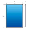 Солнечный коллектор VT вертикальный 1250 x 2000 x 85 мм Ø22 10 bar 199° C Cordivari srl (3400306501310)