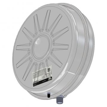 ZILMET 13B6001200 / Бак расширительный плоский OP 12 л 3/4"G Ø387 H140 мм 3 bar 90°C (13B6001208)