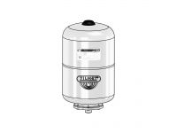 ZILMET 110 Бак расширительный UP 24 л 3/4"G вертикальный БЕЛЫЙ Ø270 H485 мм 10 bar –10+99 °C (11000024C5)