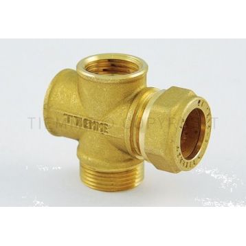 1117FD Solar Кросс-фитинг для подключения зонда/ПВ/трубы Ø22 x 3/4" Tiemme Raccorderie Spa (4710014)