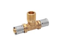 PEXAL BRASS Тройник (пресс) Ø16 (2,25) х 1/2" Из х 16 (2,25) Valsir S.p.A. (VS0131207)
