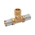 Трійник PEXAL BRASS (прес) Ø32 (3,0) х 3/4" З х 32 (3,0) Valsir S.p.A. (VS0131220)