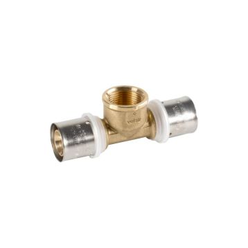 PEXAL BRASS Тройник (пресс) Ø40 (3,5) х 1 1/4" В х 40 (3,5) Valsir S.p.A. (VS0131327)