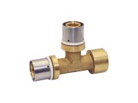 PEXAL BRASS Тройник (пресс) редукционный Ø1" В х Ø26 (3,0) х 26 (3,0) Valsir S.p.A. (VS0131419)